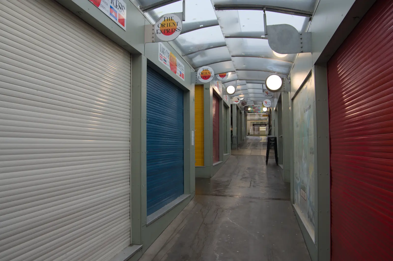 Norwich market is quiet before 10am, from A Rainy Couple of Hours in Norwich, Norfolk - 24th February 2025