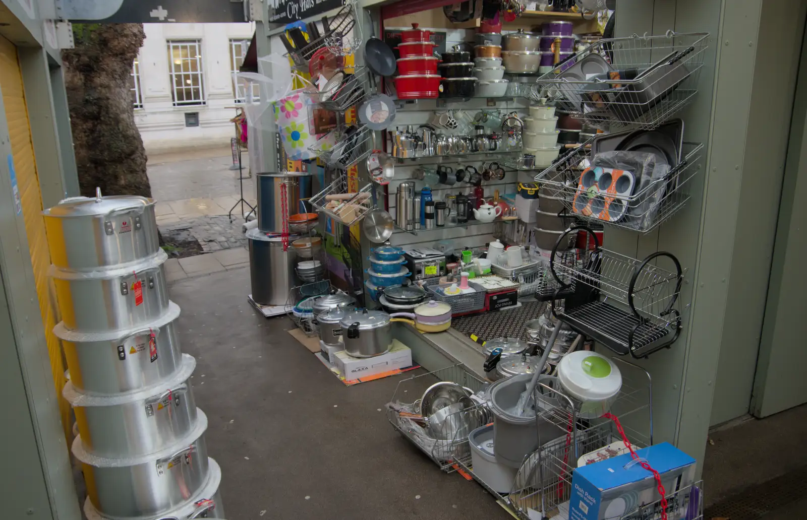 The kitchen equipment stall, from A Rainy Couple of Hours in Norwich, Norfolk - 24th February 2025