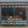 Old chairs outside the Grosvenor Fish Bar, A Rainy Couple of Hours in Norwich, Norfolk - 24th February 2025