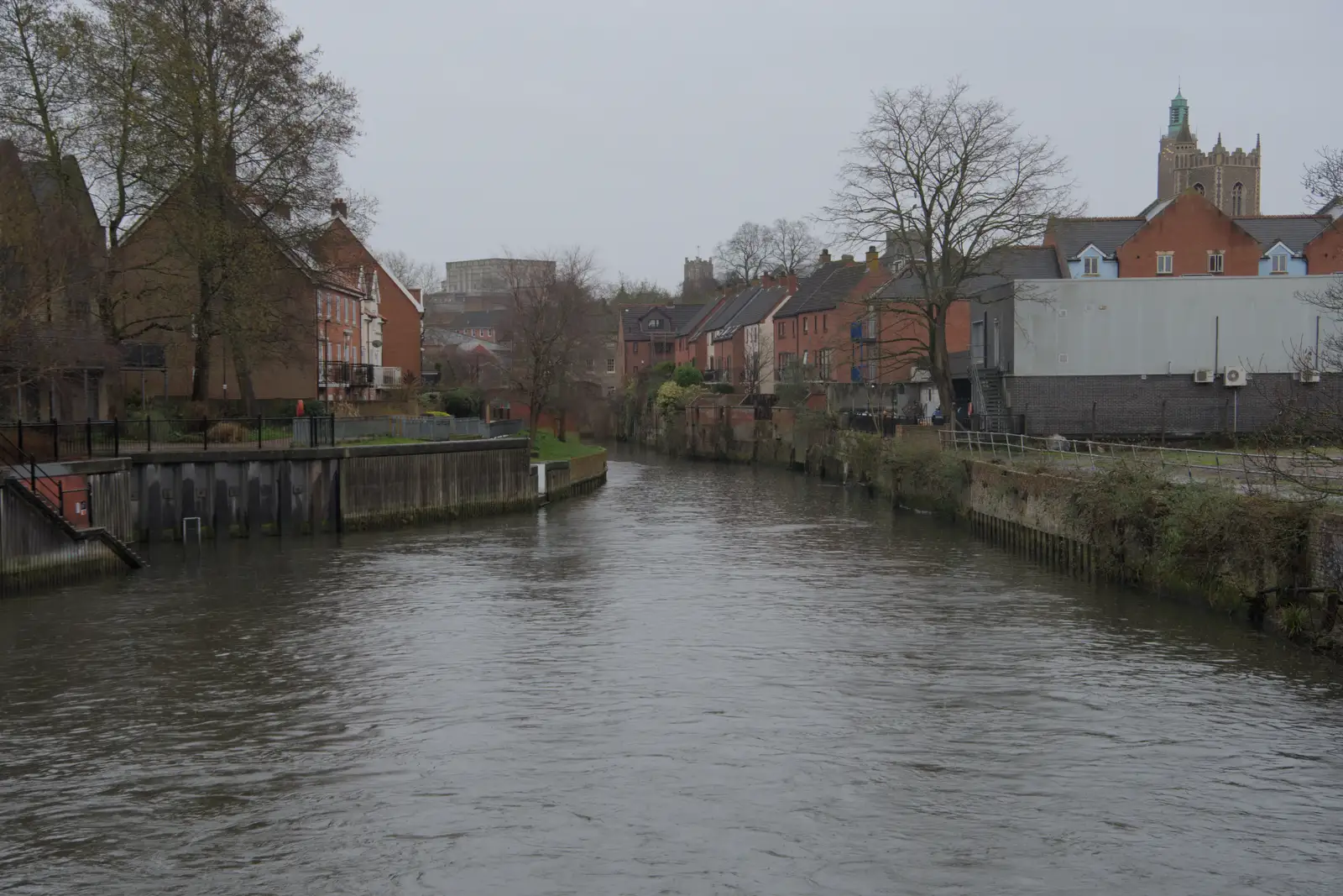 The River Wensum on a grey day, from A Rainy Couple of Hours in Norwich, Norfolk - 24th February 2025