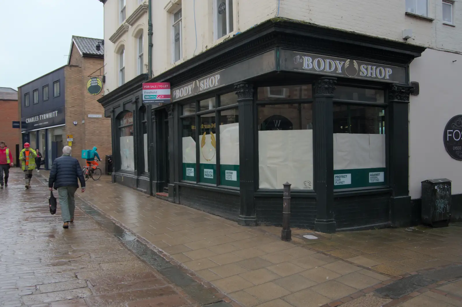 The closed-down Body Shop, from A Rainy Couple of Hours in Norwich, Norfolk - 24th February 2025