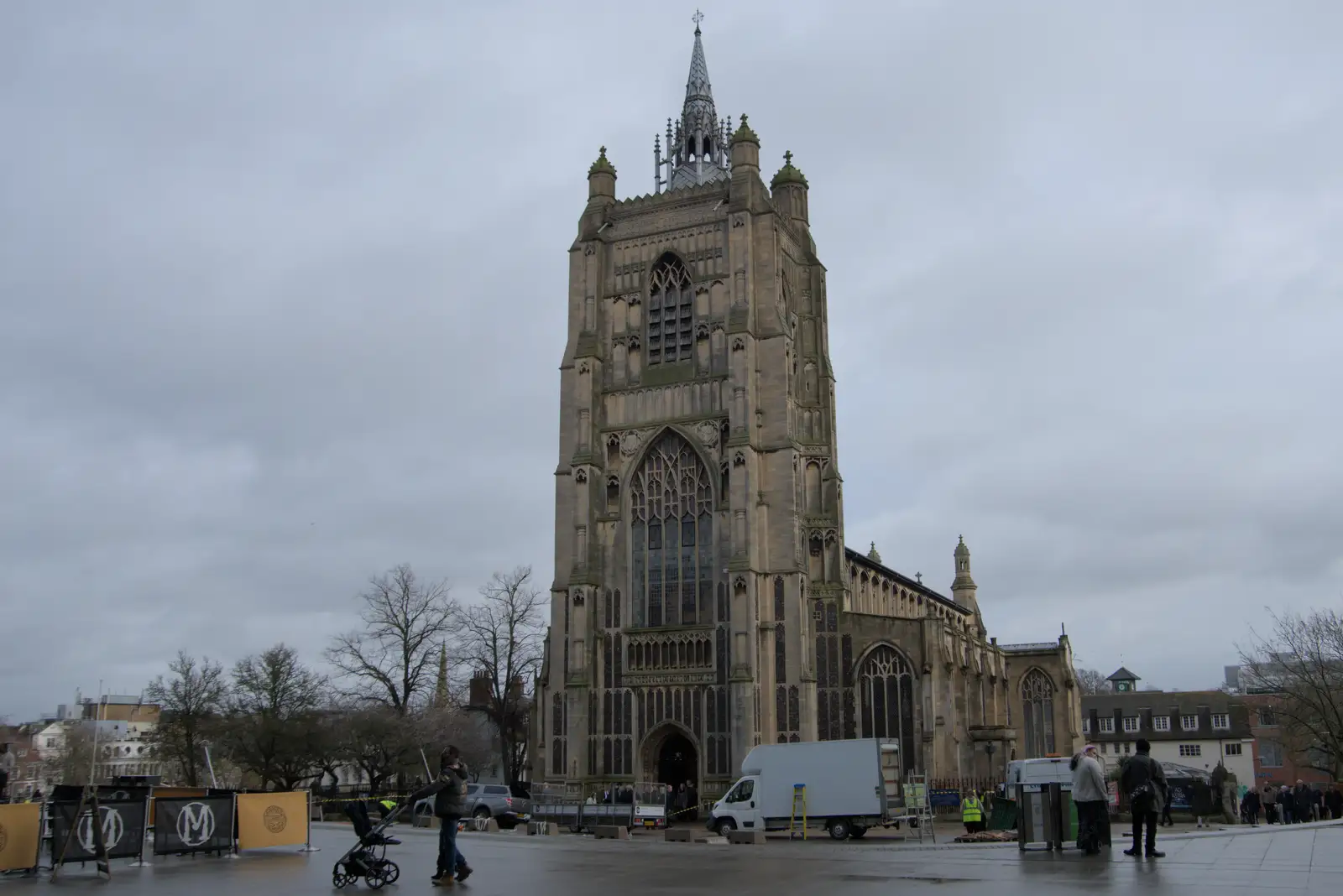 St. Peter Mancroft church, from A Rainy Couple of Hours in Norwich, Norfolk - 24th February 2025