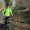 Harry and Isobel on the road to Thrandeston, A Sunday Pub Ride, Thornham and Mellis - 9th March 2025