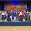 A sound-check takes place, Palgrave Players do Country Nights, Garboldisham, Suffolk - 5th April 2025