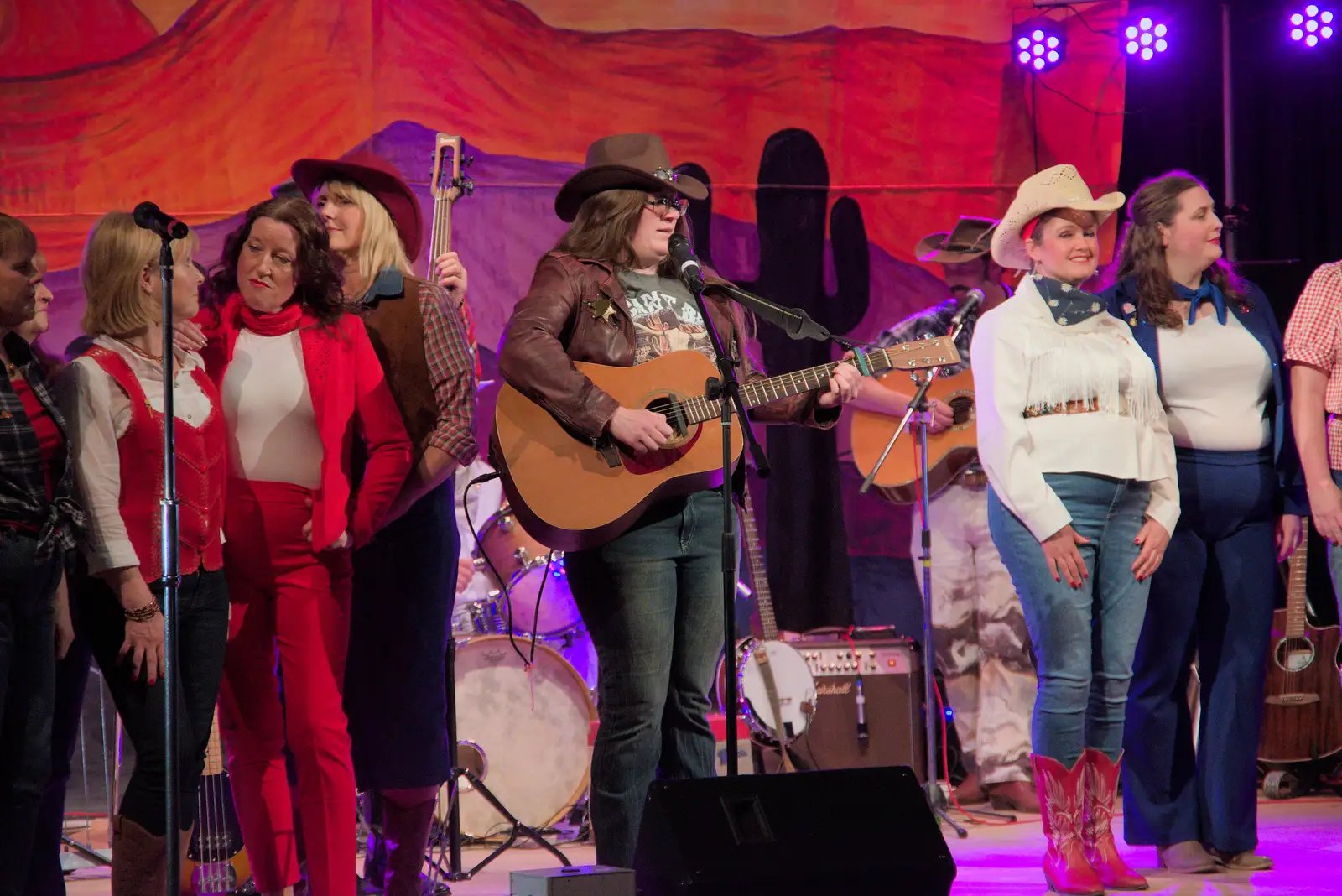 Sabrina plays Before He Cheats, from Palgrave Players do Country Nights, Garboldisham, Suffolk - 5th April 2025