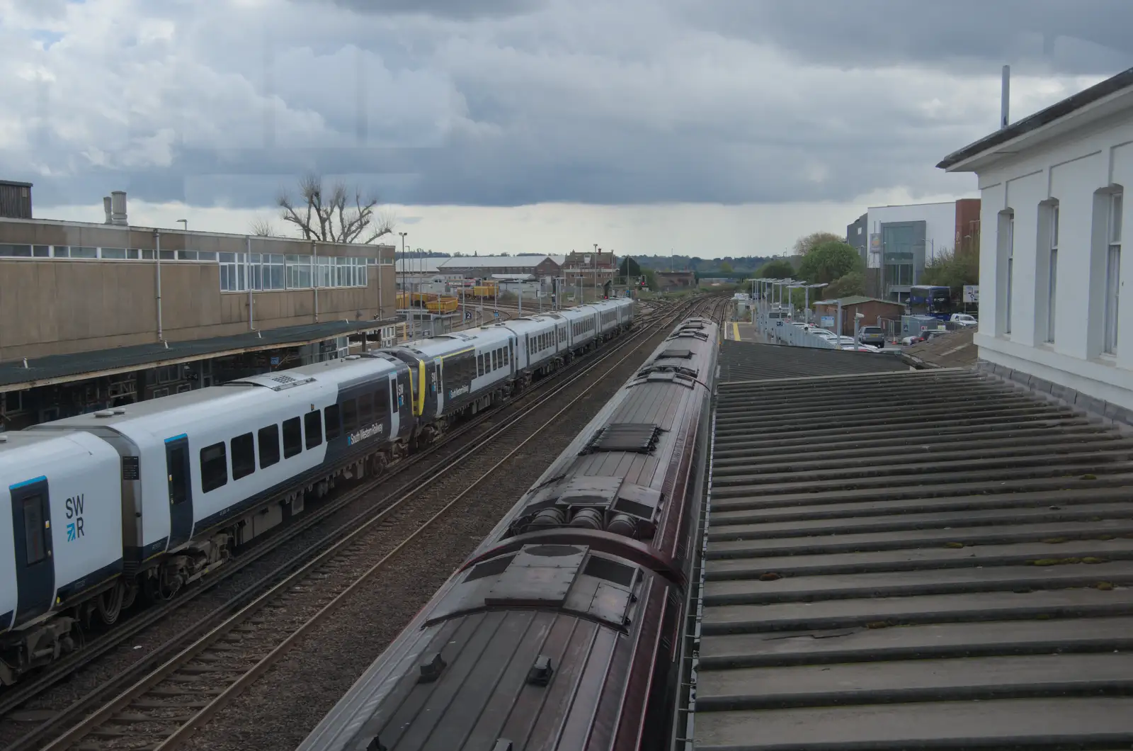 Eastleigh is the end of the line, from Keyhaven, Crazy Golf and Snooker, New Milton, Hampshire - 13th April 2025
