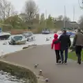 We head off back to the car park, Keyhaven, Crazy Golf and Snooker, New Milton, Hampshire - 13th April 2025