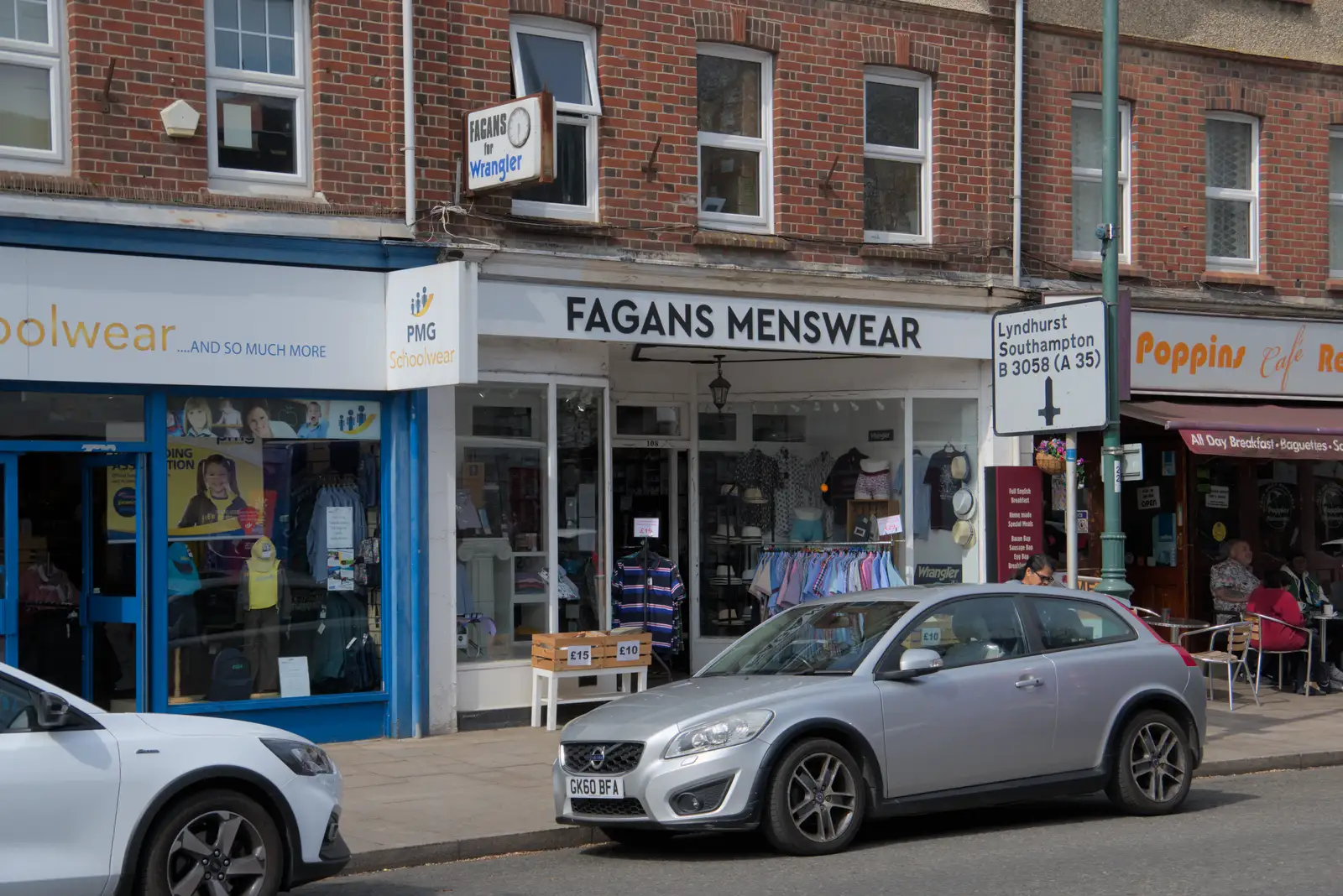 Fagans Menswear - another relic from the past, from Mudeford Quay, Christchurch, and the Trip to Portland - 15th April 2025