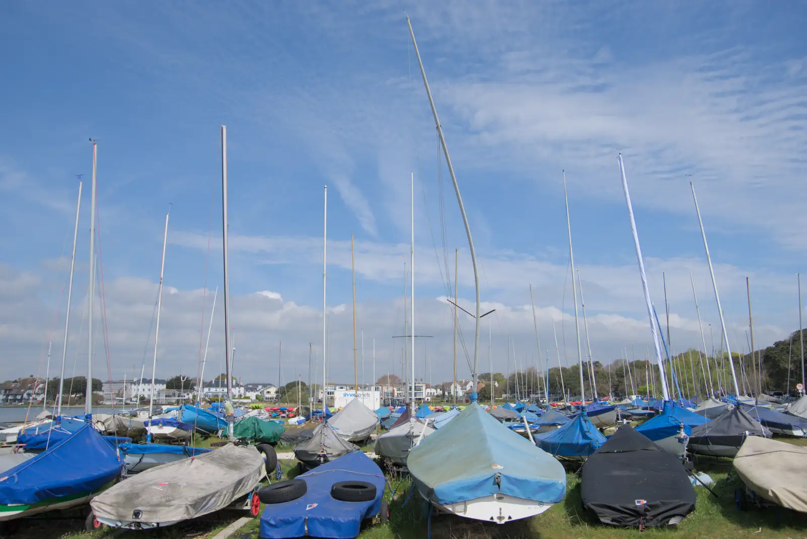 A dinghy mast has seen better days, from Mudeford Quay, Christchurch, and the Trip to Portland - 15th April 2025