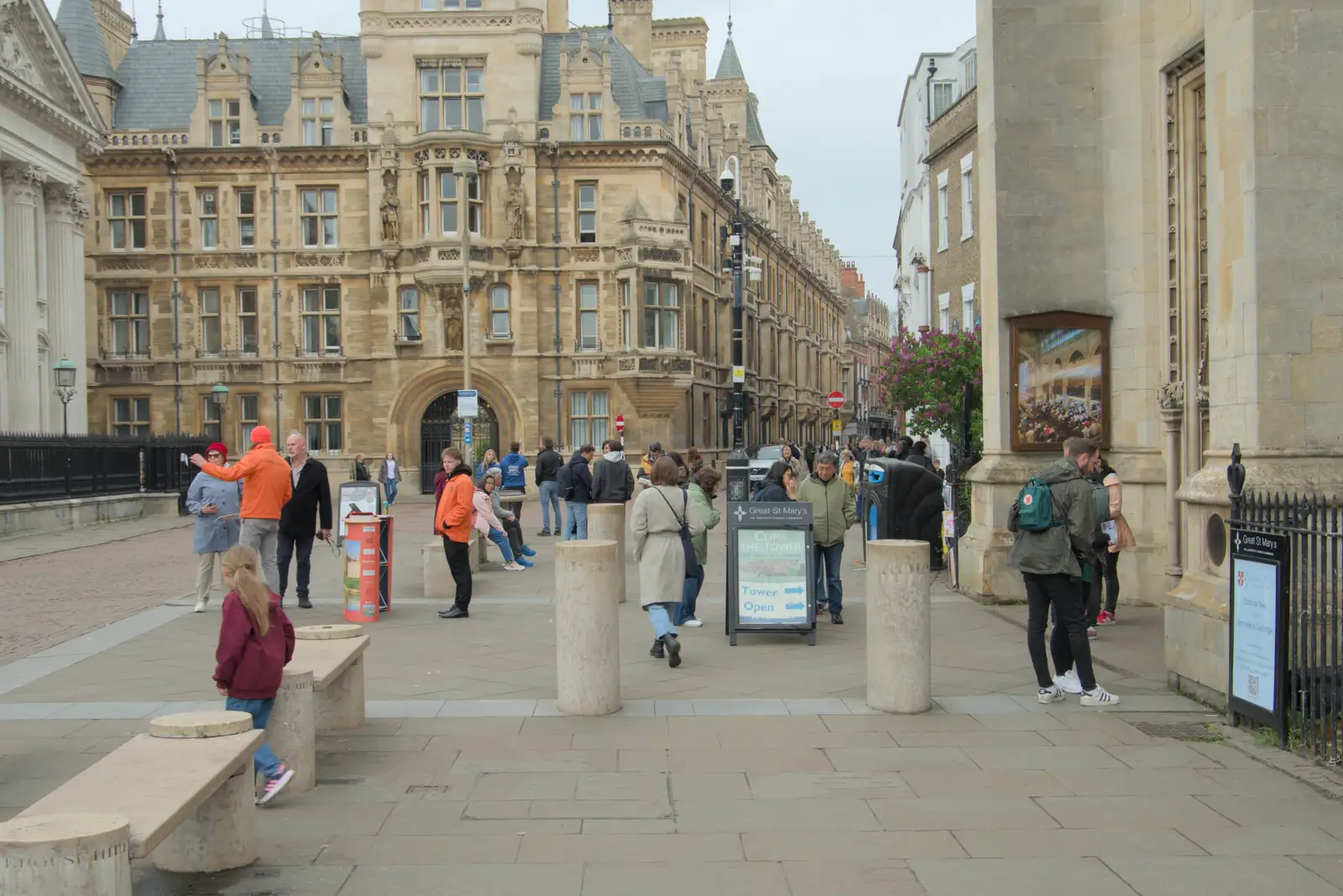Looking down Trinity Street, from Back in the Bridge: A Short Trip to Cambridge - 21st April 2025