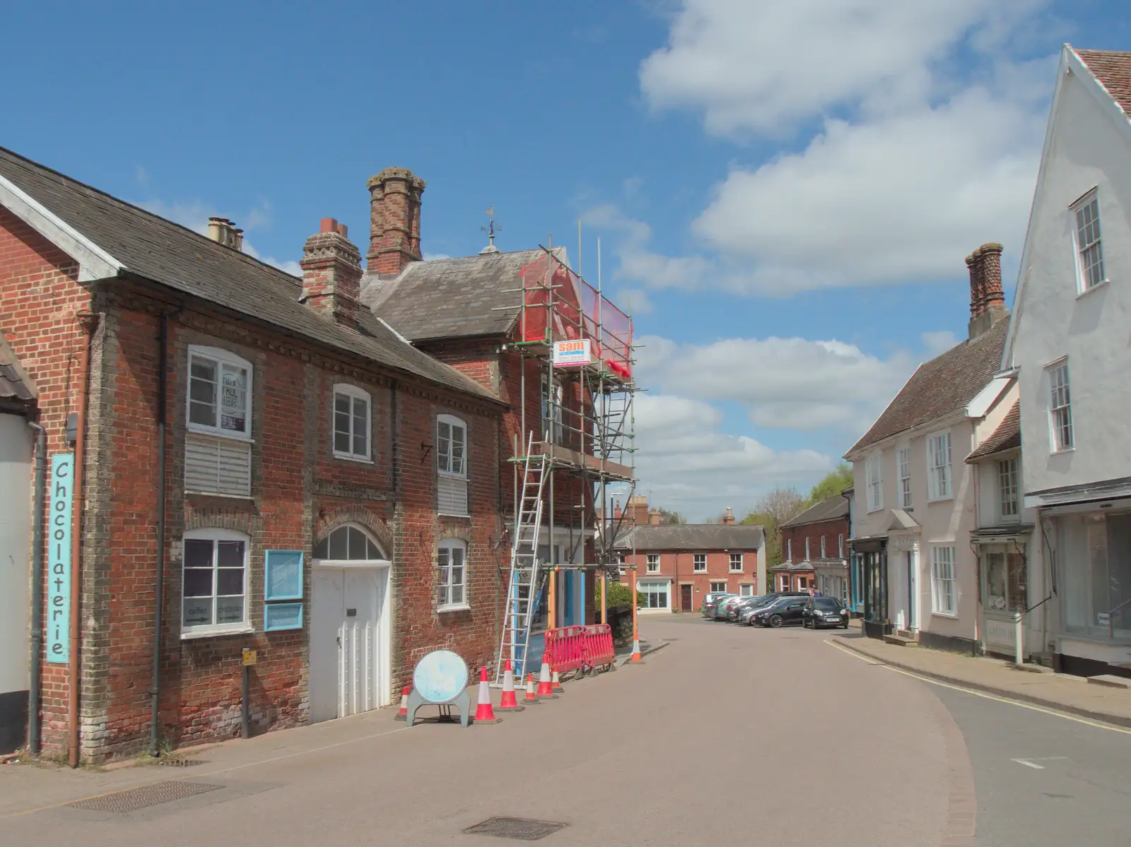 Cocoa Mama has got the scaffolding up, from A Peruvian Quiz Night, The Village Hall, Brome, Suffolk - 23rd April 2025