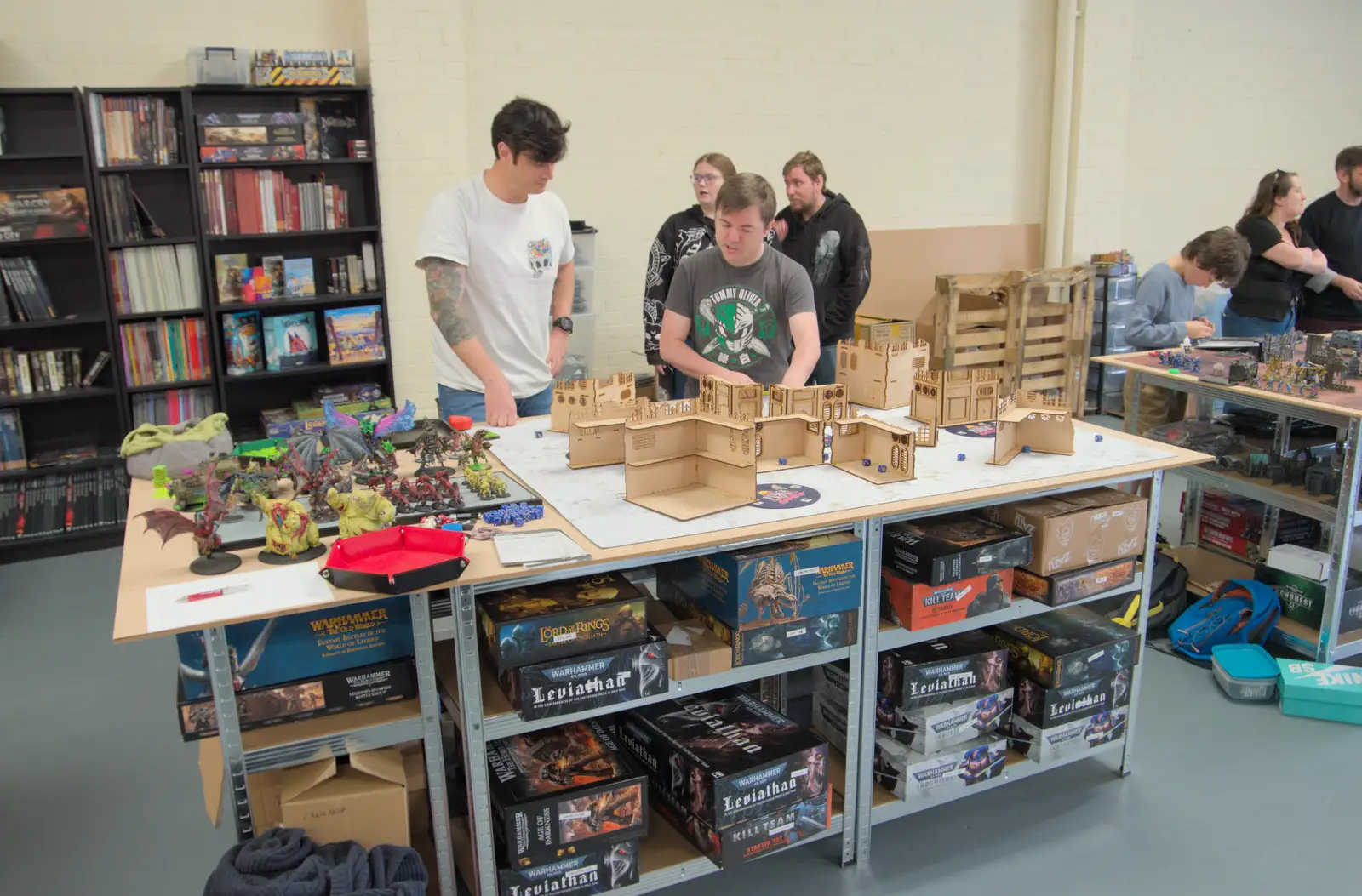 A load of laser-cut scenery, from Diss Games Opening and Mirka's Birthday, Brome, Suffolk - 26th April 2025