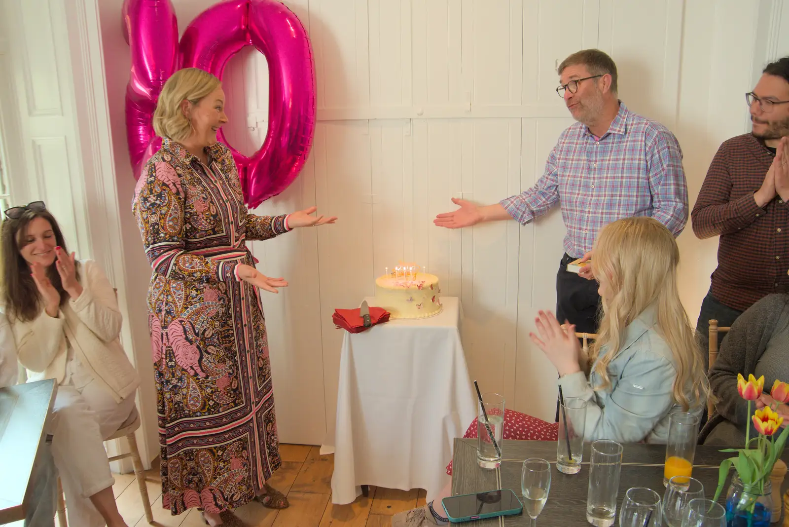 The cake is ready, from Diss Games Opening and Mirka's Birthday, Brome, Suffolk - 26th April 2025