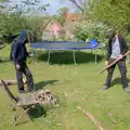 The boys are in the garden, May Miscellany and New Kittens, Brome, Suffolk - 4th May 2025