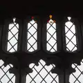 Tiny fragments of Mediaeval glass in a window, Hoxne, Bedfield, and the BSCC does the Lion, Debenham - 8th May 2025