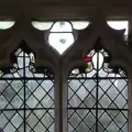 More tiny bits of old Mediaeval glass, Hoxne, Bedfield, and the BSCC does the Lion, Debenham - 8th May 2025