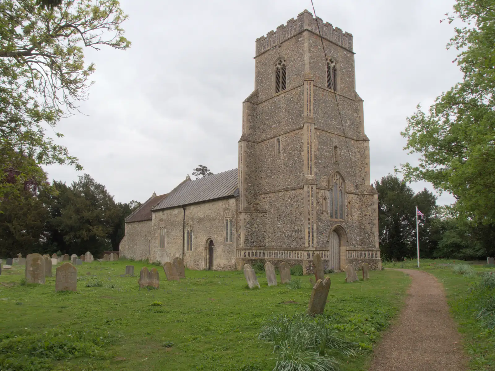 A view of St. Nicholas in Bedfield, from Hoxne, Bedfield, and the BSCC does the Lion, Debenham - 8th May 2025