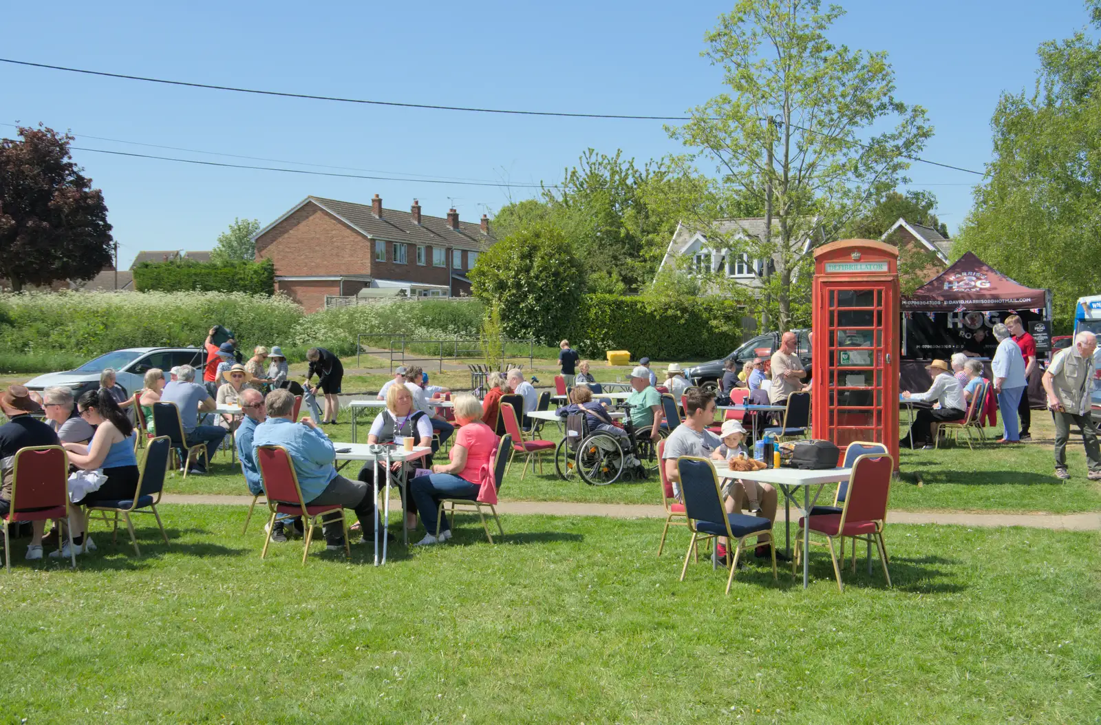There's a good turnout for the event, from The GSB Play the VE Day 80th Anniversary Event, Gislingham, Suffolk - 11th May 2025