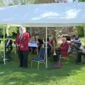 Adrian and the rest of the band, The GSB Play the VE Day 80th Anniversary Event, Gislingham, Suffolk - 11th May 2025