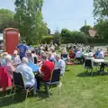 Another view of the crowds outside the village hall, The GSB Play the VE Day 80th Anniversary Event, Gislingham, Suffolk - 11th May 2025