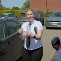 Harriet's got a large ice cream with sauce, The GSB Play the VE Day 80th Anniversary Event, Gislingham, Suffolk - 11th May 2025