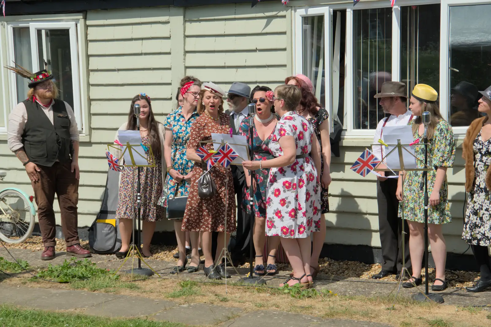 The Gislingham Variety Club do their thing, from The GSB Play the VE Day 80th Anniversary Event, Gislingham, Suffolk - 11th May 2025