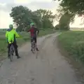 Gaz takes us off-road on the way to Botesdale, The BSCC at the Greyhound, Botesdale, Norfolk - 15th May 2025