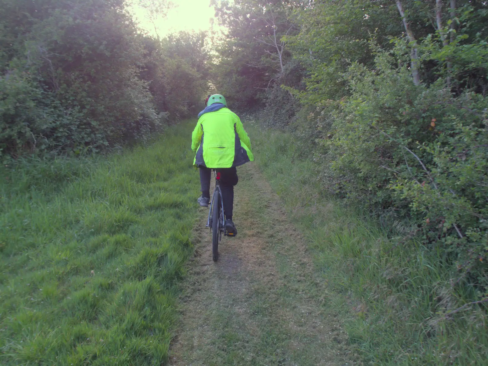 Fred on the rough track through the woods, from The BSCC at the Greyhound, Botesdale, Norfolk - 15th May 2025