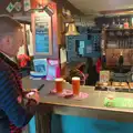 Gaz gets the first round in in the Greyhound, The BSCC at the Greyhound, Botesdale, Norfolk - 15th May 2025