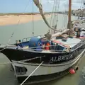 The sailing barge Albatros is moored up, Trips to Wells and Walsingham, Norfolk - 25th May 2025