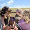 A dog gets videoed for The Gram, Trips to Wells and Walsingham, Norfolk - 25th May 2025