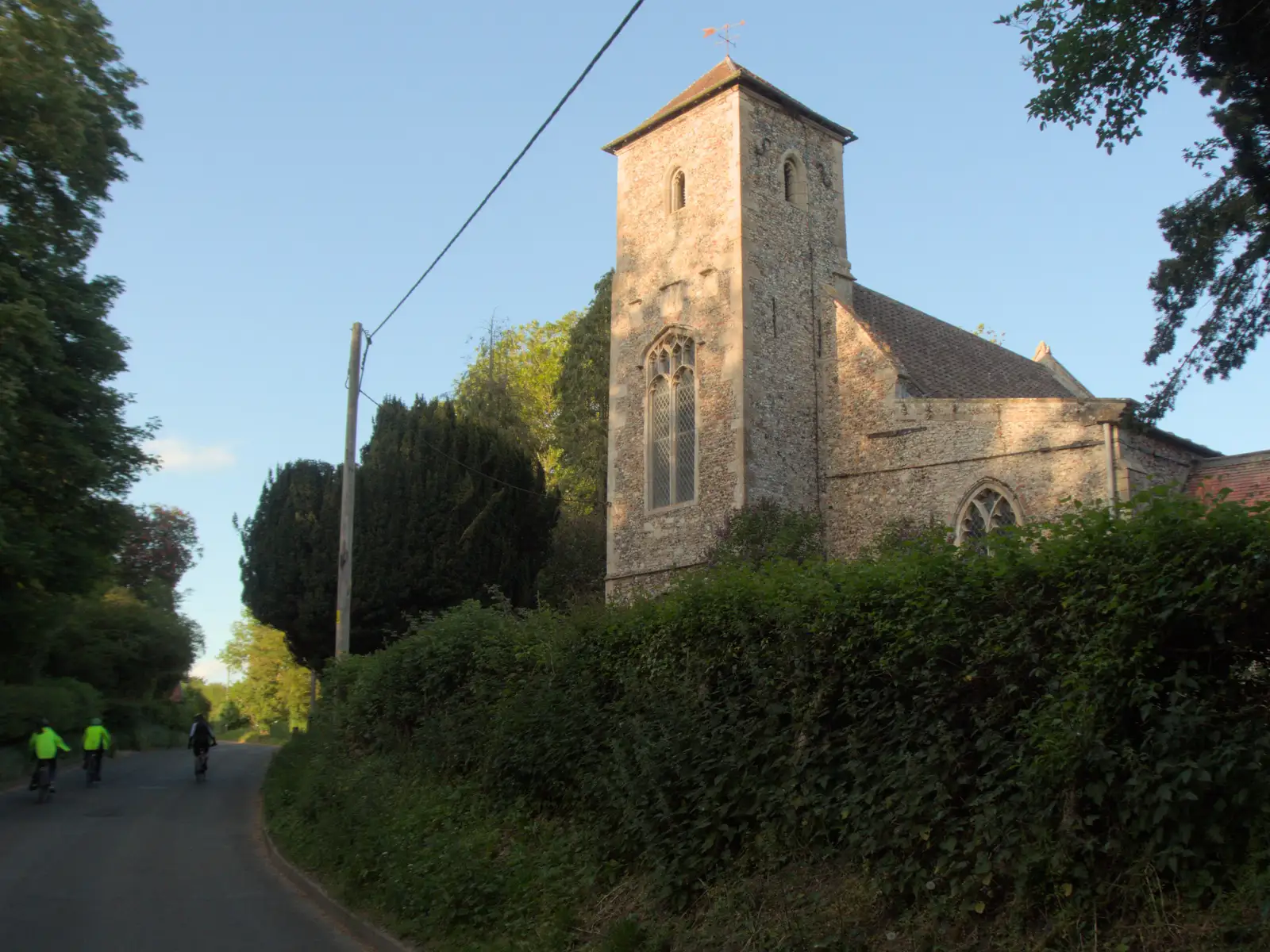 The unusual tower of St. Andrew in Fersfield, from The BSCC at Kenninghall, and a Walk to Ampersand, Diss - 26th May 2025