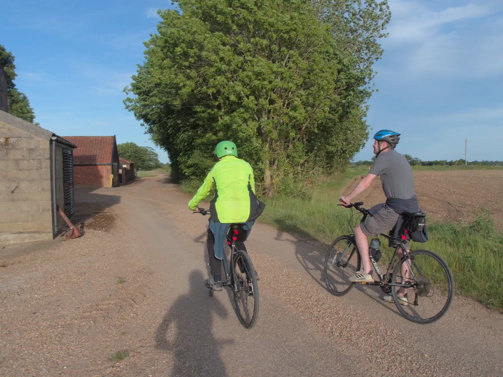 We're on the farm track across the hill, from Camping at Weybread, and the BSCC at Rushall, Norfolk - 29th May 2025