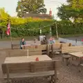 In the Half Moon's beer garden, Camping at Weybread, and the BSCC at Rushall, Norfolk - 29th May 2025