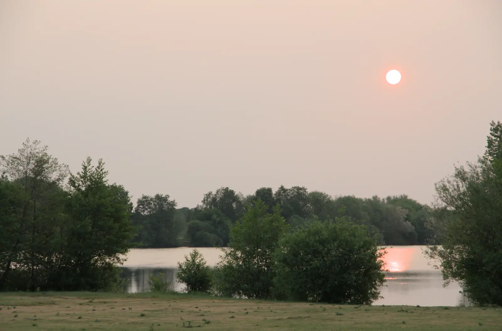 Sunrise over the lake, from Camping at Weybread, and the BSCC at Rushall, Norfolk - 29th May 2025
