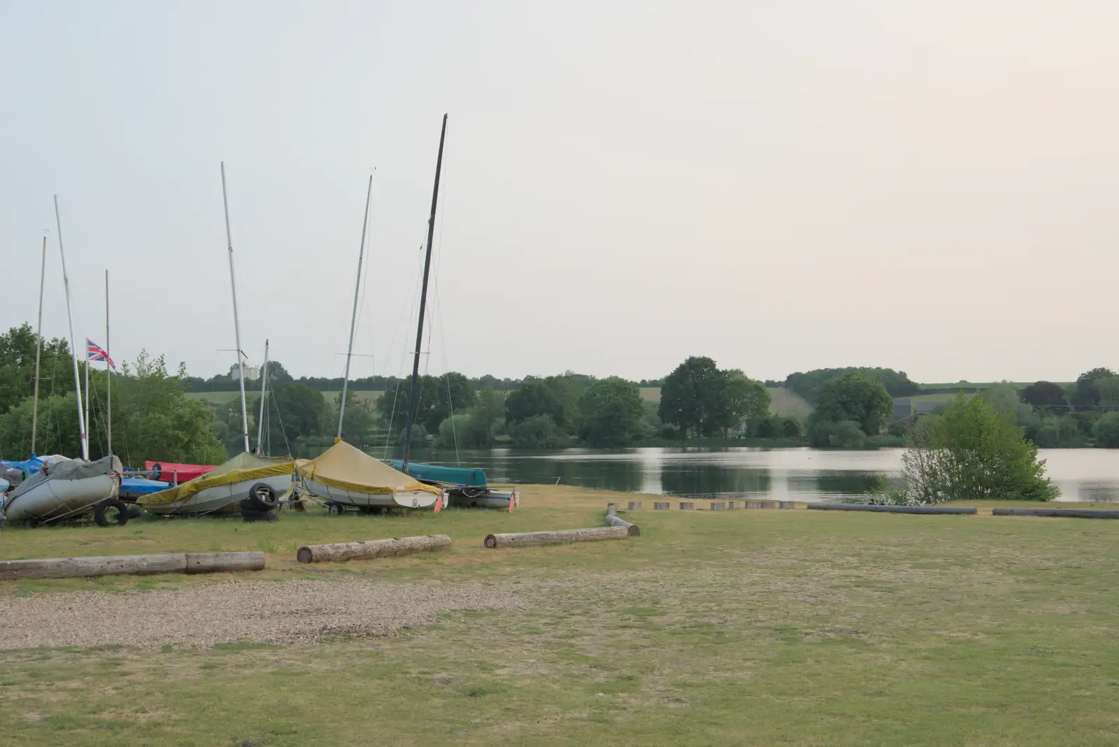 It's morning at Weybread Sailing Club, from Camping at Weybread, and the BSCC at Rushall, Norfolk - 29th May 2025
