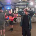 Fred's head explodes, Table Tennis at the Village Hall, Brome, Suffolk - 6th June 2025