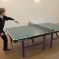 Oak has to play left-handed, as he's too good, Table Tennis at the Village Hall, Brome, Suffolk - 6th June 2025