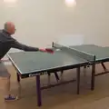 Nigel takes on Oak, Table Tennis at the Village Hall, Brome, Suffolk - 6th June 2025