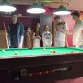 Fred's on the pool table, Table Tennis at the Village Hall, Brome, Suffolk - 6th June 2025