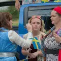 Suzanne does some face painting, Palgrave Players do the Carnival, Diss, Norfolk - 8th June 2025