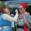 It's Isobel's turn for face painting, Palgrave Players do the Carnival, Diss, Norfolk - 8th June 2025