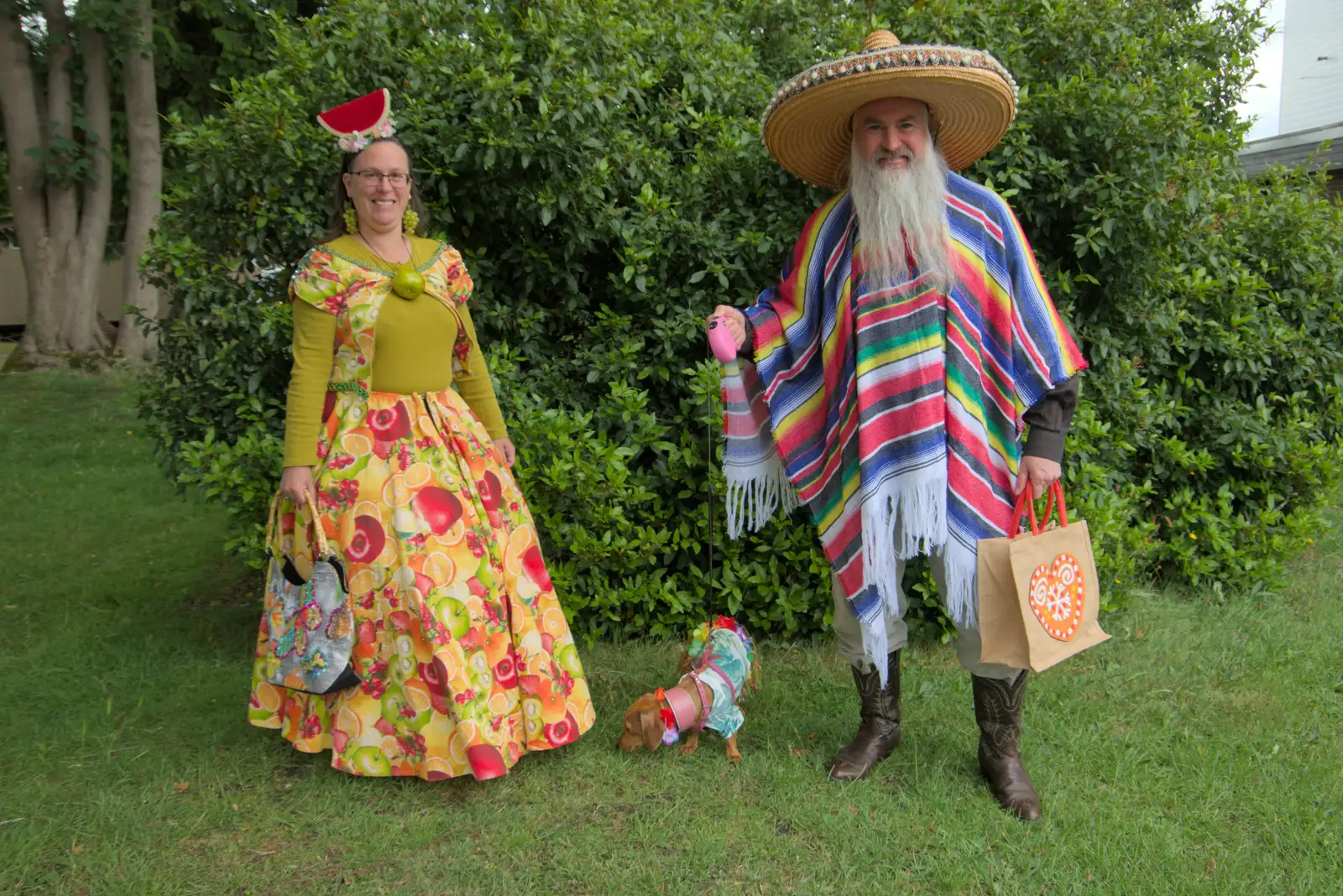 Some Mexican 'traditional' dress, from Palgrave Players do the Carnival, Diss, Norfolk - 8th June 2025