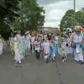 A school group is dressed up as Egyptians, Palgrave Players do the Carnival, Diss, Norfolk - 8th June 2025