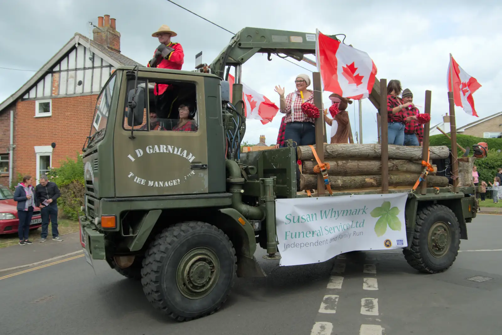 Serious Logging is appropriately Canadian, from Palgrave Players do the Carnival, Diss, Norfolk - 8th June 2025