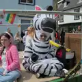 Someone's in an inflatable zebra, Palgrave Players do the Carnival, Diss, Norfolk - 8th June 2025