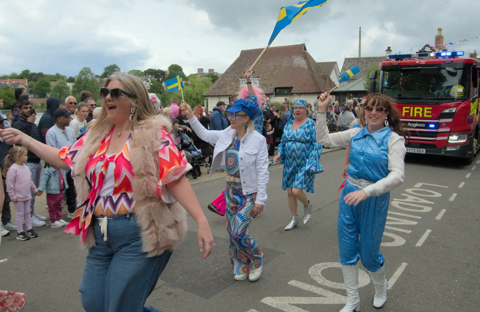 The Players are still singing Abba hits, from Palgrave Players do the Carnival, Diss, Norfolk - 8th June 2025