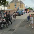 Kids run around on Park Road, Palgrave Players do the Carnival, Diss, Norfolk - 8th June 2025