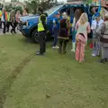 Clive accidentally churns the park up, Palgrave Players do the Carnival, Diss, Norfolk - 8th June 2025