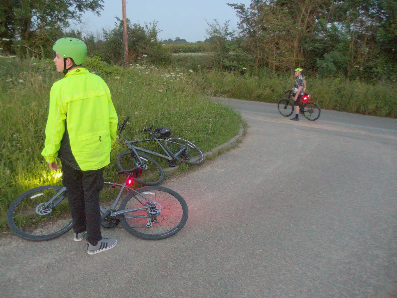 Fred on the high road from Redgrave, from A Swarm of Bees, Eye, Suffolk - 16th June 2025